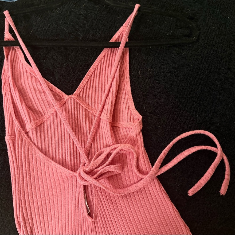 Reformation Brant Dress in Candy Pink - Picture 8 of 8